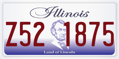 IL license plate Z521875