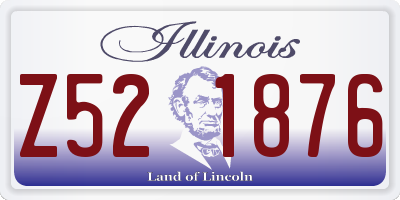IL license plate Z521876