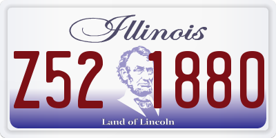 IL license plate Z521880
