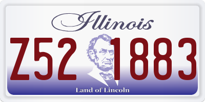 IL license plate Z521883