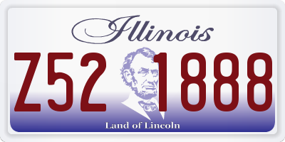 IL license plate Z521888