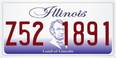 IL license plate Z521891