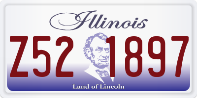 IL license plate Z521897