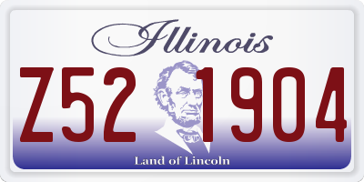 IL license plate Z521904
