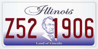 IL license plate Z521906