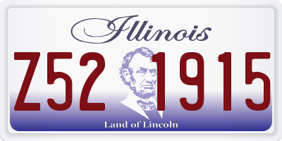 IL license plate Z521915