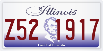 IL license plate Z521917