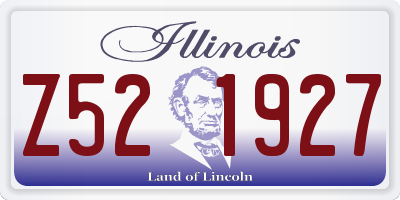 IL license plate Z521927