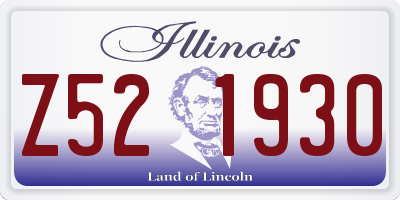 IL license plate Z521930