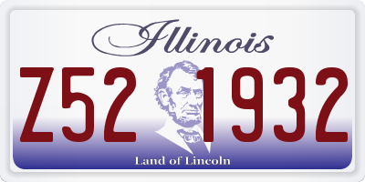 IL license plate Z521932