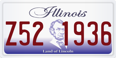 IL license plate Z521936