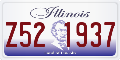 IL license plate Z521937