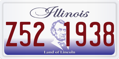 IL license plate Z521938