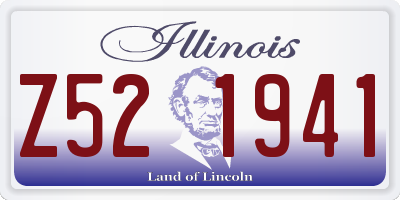 IL license plate Z521941