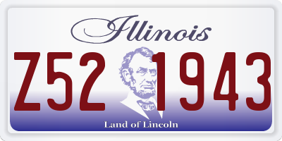 IL license plate Z521943