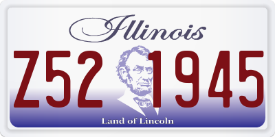 IL license plate Z521945