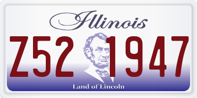 IL license plate Z521947
