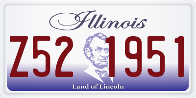 IL license plate Z521951