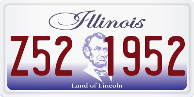 IL license plate Z521952