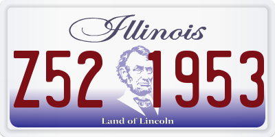 IL license plate Z521953