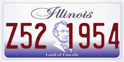 IL license plate Z521954