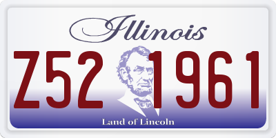 IL license plate Z521961