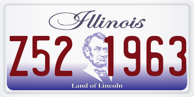 IL license plate Z521963