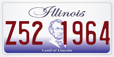 IL license plate Z521964