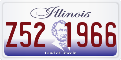 IL license plate Z521966
