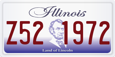 IL license plate Z521972