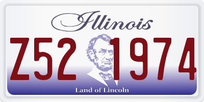 IL license plate Z521974