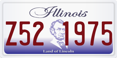 IL license plate Z521975