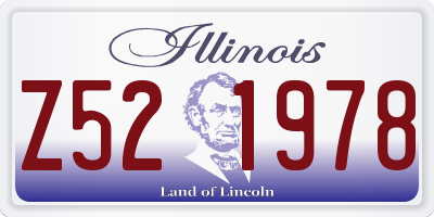IL license plate Z521978