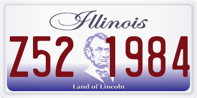 IL license plate Z521984