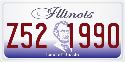 IL license plate Z521990