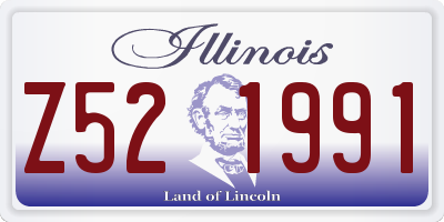 IL license plate Z521991