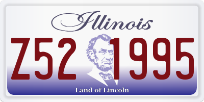 IL license plate Z521995
