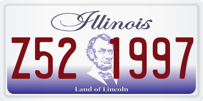 IL license plate Z521997
