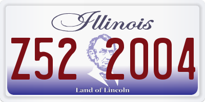 IL license plate Z522004