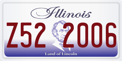 IL license plate Z522006