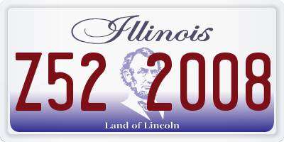 IL license plate Z522008