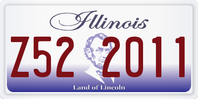 IL license plate Z522011