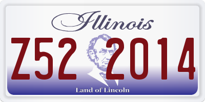IL license plate Z522014