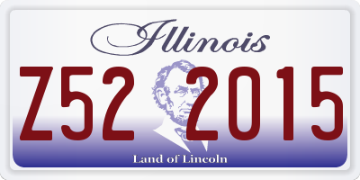 IL license plate Z522015