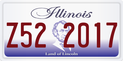IL license plate Z522017
