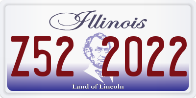 IL license plate Z522022