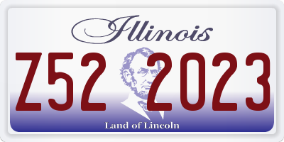 IL license plate Z522023