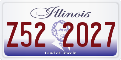 IL license plate Z522027