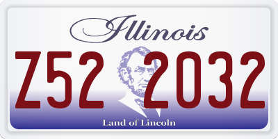 IL license plate Z522032