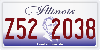 IL license plate Z522038